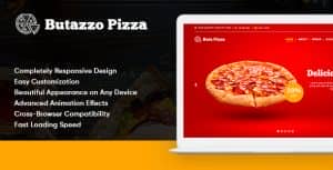 Butazzo Pizza – Restaurant & Pizza One Page HTML Template