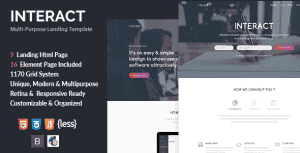 Interact – Multipurpose Landing Page Template