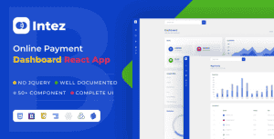 Intez – Payment Dashboard React +Nextjs App