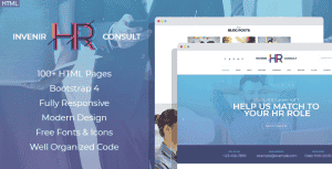 Invenir – HR recruiting agency HTML template