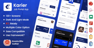 Karier – Job Portal Mobile App Framework7 PWA Template