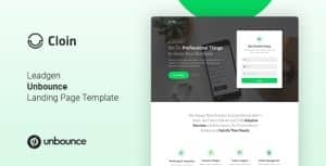 Cloin – Business Unbounce Landing Page Template