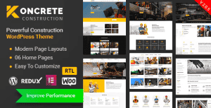Koncrete – Construction Building WordPress Theme