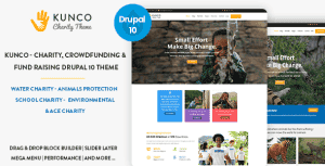 Kunco – Charity, Crowdfunding & Fund Raising Drupal 10 Theme