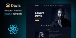 Davis – Personal Portfolio ReactJs Template
