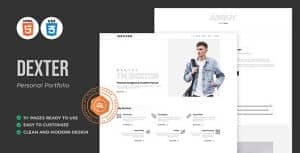 Dexter – Personal Portfolio HTML Template