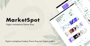 Marketspot – Digital Marketplace Template for Creative Shops