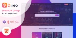Direo – Directory & Listing HTML Template
