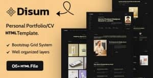 Disum – Personal Portfolio HTML Template