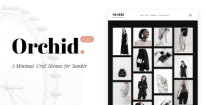 Orchid | Minimal Grid Tumblr Theme