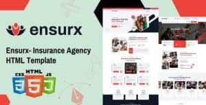 Ensurx – Insurance Corporate & business Agency Company HTML Template