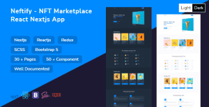 Neftify – NFT Marketplace Nextjs App + Dashboard + Light & Dark