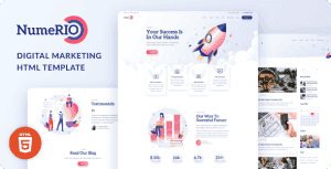Numerio – Digital Marketing Landing Page HTML Template