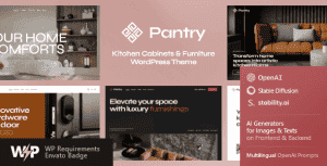 Pantry — Kitchen Cabinets & Furniture WordPress Theme