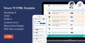 Forum19 – HTML Template
