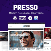 PRESSO – Modern Magazine / Newspaper / Viral Theme