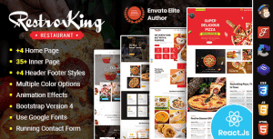 RestroKing – Cake Pizza & Bakery React Template