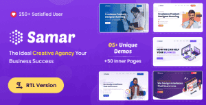 Samar | Creative Agency Bootstrap Template + RTL