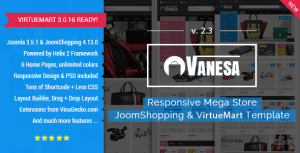 Vanesa | Mega Store Responsive Joomla Template
