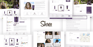 Shree – Cosmetic and beauty shop psd template