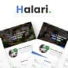 Halari – Multi Purpose Parallax Business Landing Page PSD Template