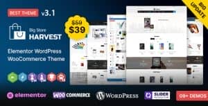 Harvest WP – Multipurpose Elementor WooCommerce Theme