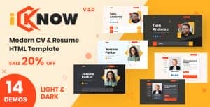 iKnow – Personal Portfolio HTML Template