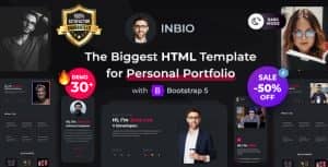 InBio – Personal Portfolio HTML Template
