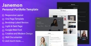 Janemon – Personal Portfolio Template