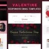 Valentine – Responsive Email Template With Online StampReady & Mailchimp Editors