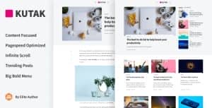 Kutak – Minimal Blog WordPress Theme