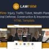 Law Firm – Lawyer, Law Office, Injury Law, Defense Law, Insurance Law html5 template