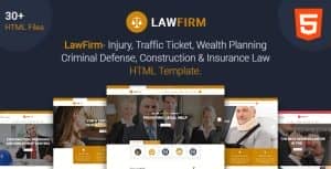 Law Firm – Lawyer, Law Office, Injury Law, Defense Law, Insurance Law html5 template