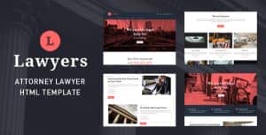 Lawyers – Attorney Law Firm Template