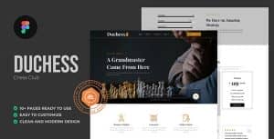 Duchess – Chess Club & Tournament Figma Template