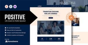 Positive – Life Coach & Public Speaker HTML Template