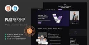 Partnership – Finance & Investment Consultant HTML Template