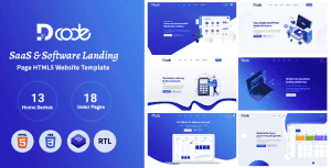 DCode – SaaS & Software Responsive Landing Page Template