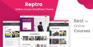 Reptro – Online Course WordPress Theme