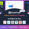 DashCode – Laravel 9, React, Vuejs, NextJs, HTML,Tailwind Dashboard Template