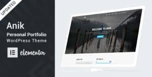 Anik – Personal Portfolio WordPress Theme