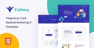 Coloxa – Pregnancy Care Medical Bootstrap 5 Template