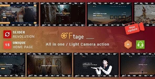 Ftage – Film Maker & Movie Production Studio WordPress Theme