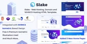 Slake – Web Hosting, Domain and WHMCS Hosting HTML Template