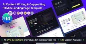 GenAI – AI Based Copywriting and Content Writing Landing Page Template