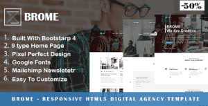 Brome – Responsive Html5 Digital Agency Template