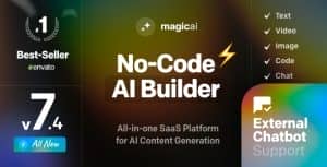 MagicAI – OpenAI Content, Text, Image, Video, Chat, Voice, and Code Generator as SaaS