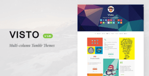 Visto | Multi-column , Responsive Tumblr Theme