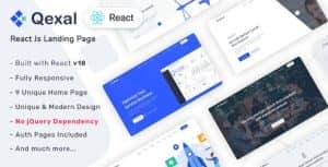 Qexal – React Js Landing Page Template