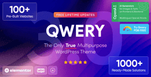 Qwery – Multi-Purpose Business WordPress & WooCommerce Theme + ChatGPT